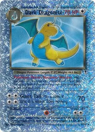Dark Dragonite, catalogue front