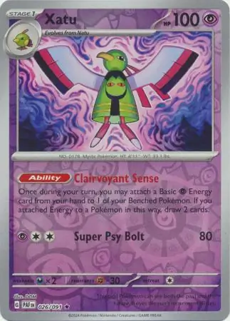 Xatu, catalogue front