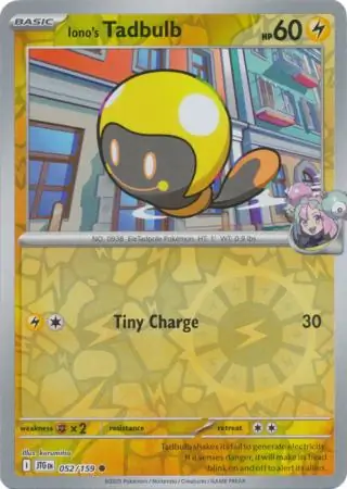 Iono's Tadbulb, catalogue front