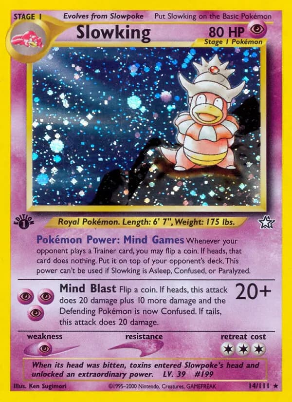 Slowking, catalogue front