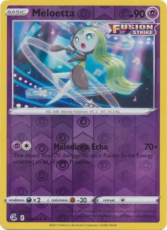 Meloetta, catalogue front