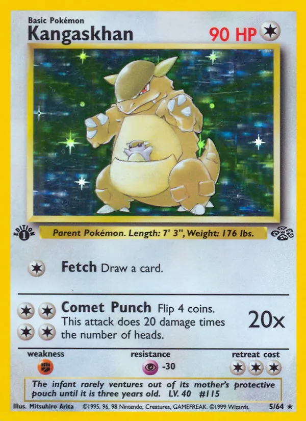 Kangaskhan, catalogue front
