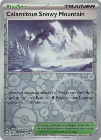 Calamitous Snowy Mountain, catalogue front