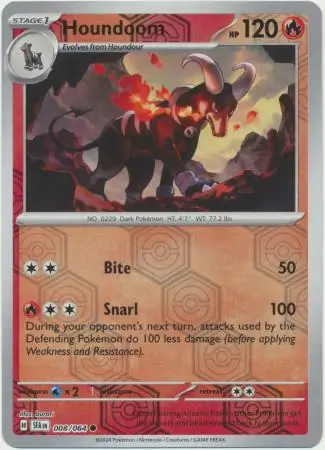 Houndoom, catalogue front