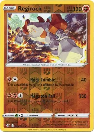 Regirock, catalogue front