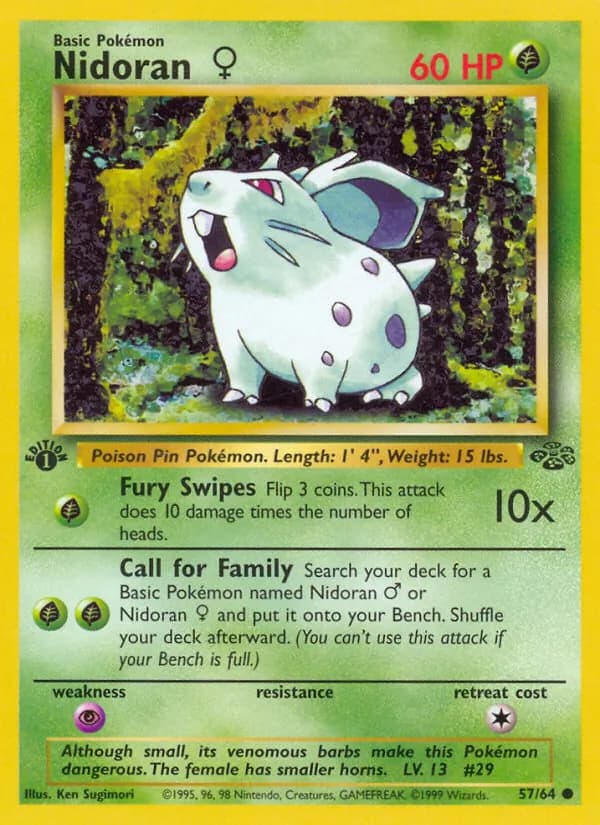 Nidoran♀, catalogue front
