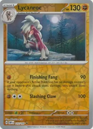 Lycanroc, catalogue front