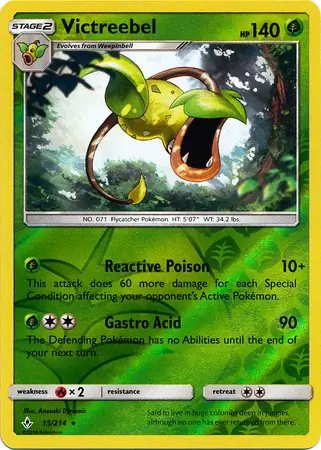 Victreebel, catalogue front