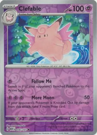 Clefable, catalogue front