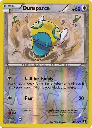 Dunsparce, catalogue front