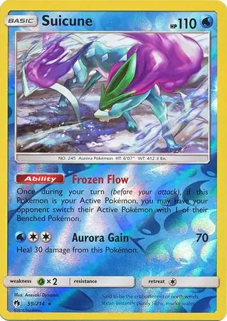 Suicune, catalogue front