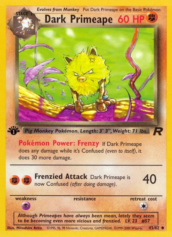 Dark Primeape, catalogue front