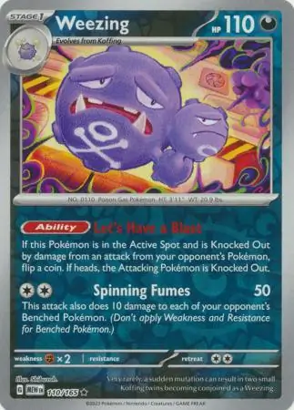 Weezing, catalogue front