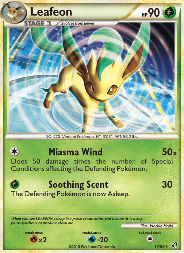 Leafeon, catalogue front