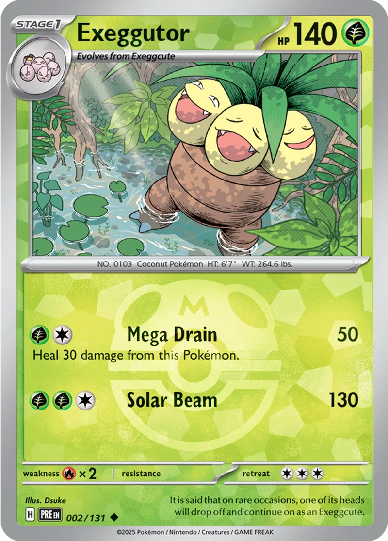 Exeggutor, catalogue front