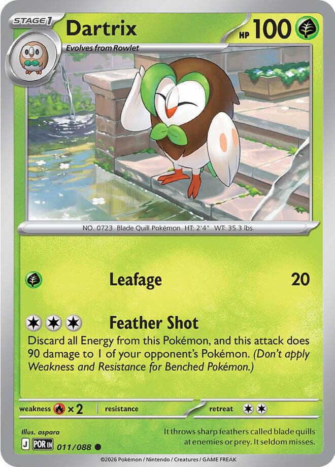 Dartrix, catalogue front