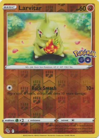 Larvitar, catalogue front