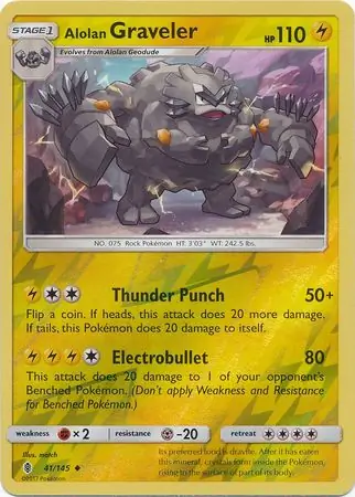 Alolan Graveler, catalogue front