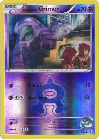 Team Aqua's Grimer, catalogue front