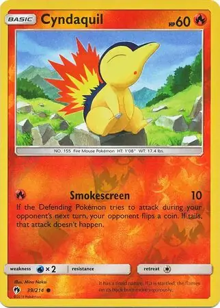 Cyndaquil, catalogue front