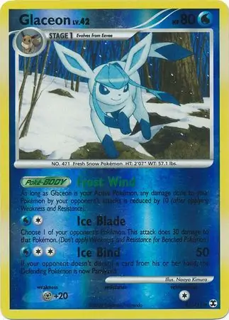 Glaceon, catalogue front