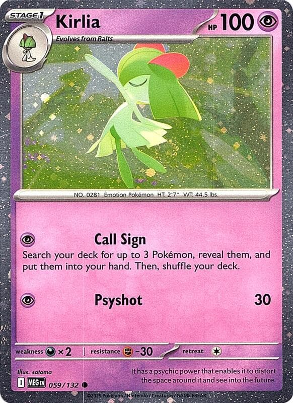 Kirlia, catalogue front