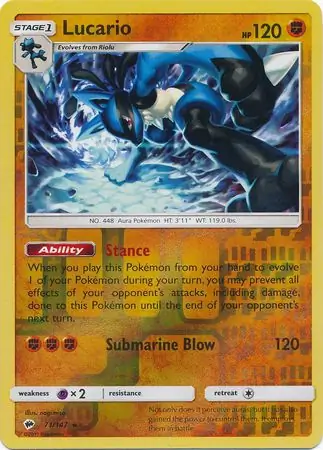 Lucario, catalogue front