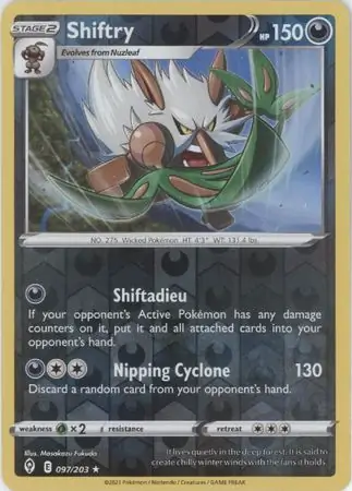 Shiftry, catalogue front