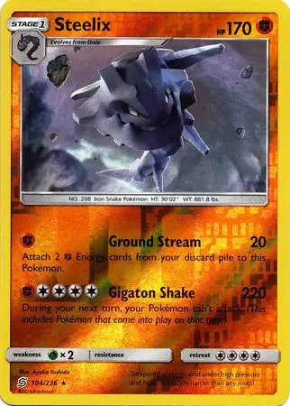 Steelix, catalogue front