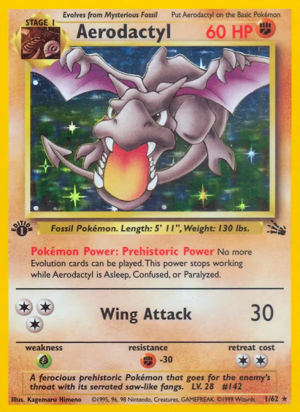 Aerodactyl, catalogue front