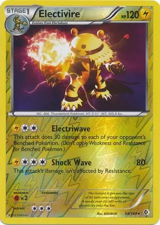 Electivire, catalogue front