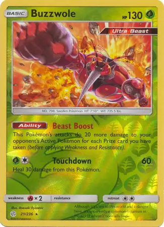 Buzzwole, catalogue front