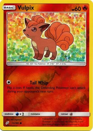 Vulpix, catalogue front