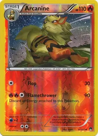 Arcanine, catalogue front