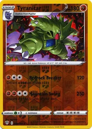 Tyranitar, catalogue front