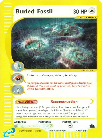 Buried Fossil, catalogue front