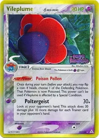 Vileplume δ, catalogue front