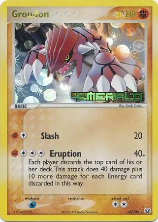 Groudon, catalogue front