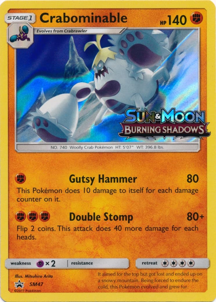 Crabominable, catalogue front
