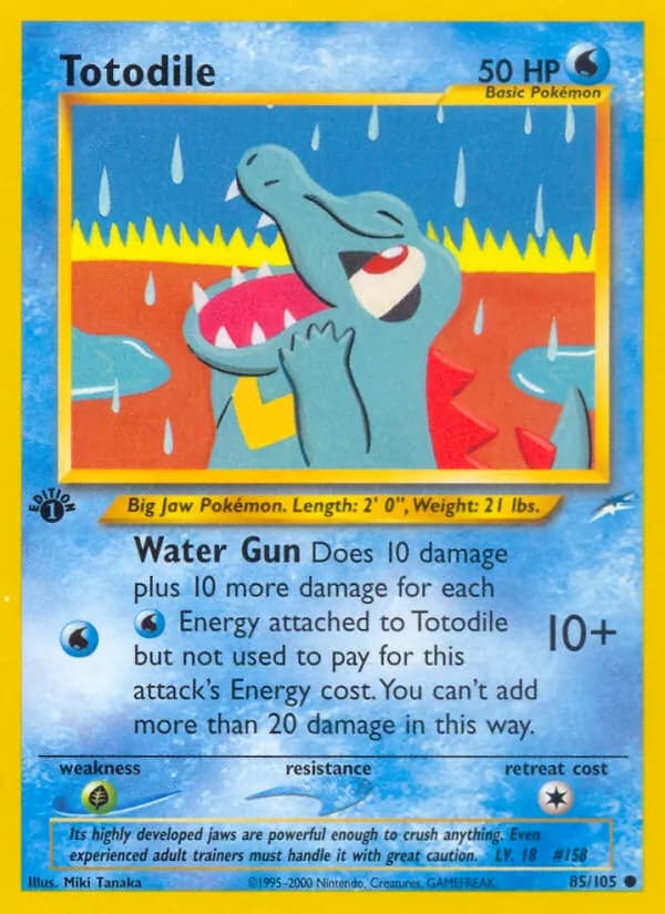 Totodile, catalogue front