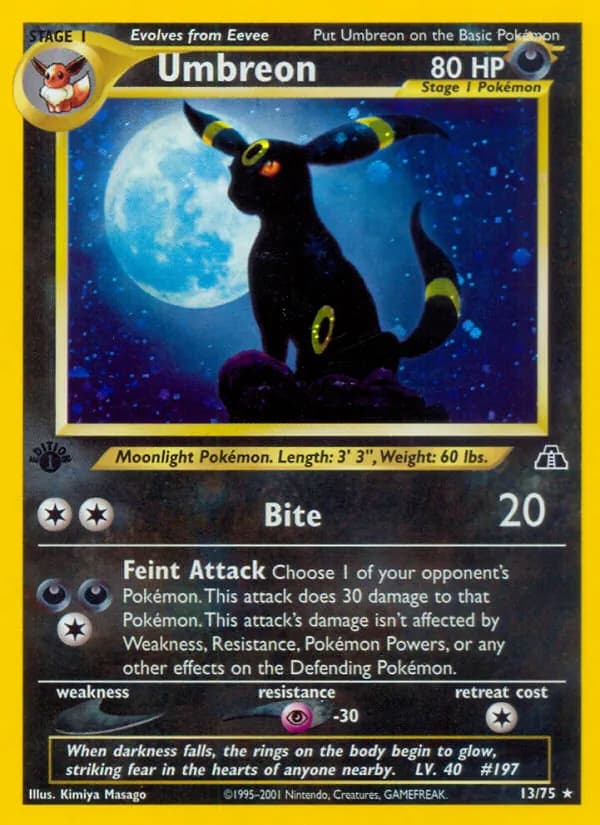 Umbreon, catalogue front