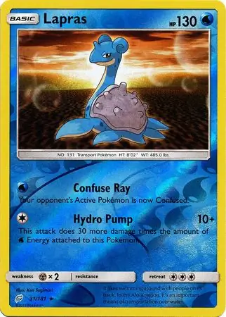 Lapras, catalogue front