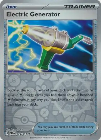 Electric Generator, catalogue front
