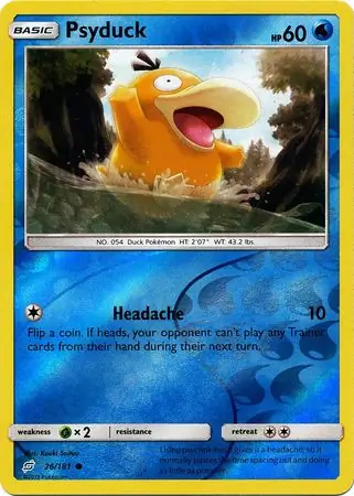 Psyduck, catalogue front