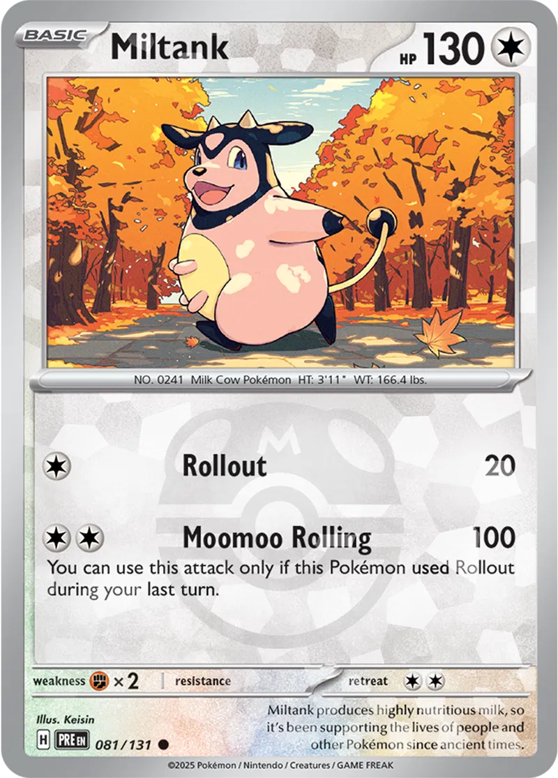 Miltank, catalogue front