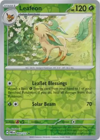 Leafeon, catalogue front