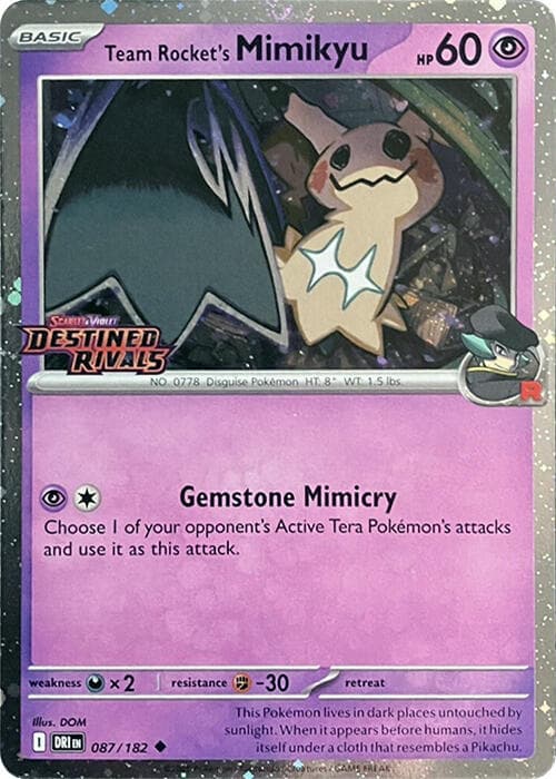 Team Rocket's Mimikyu, catalogue front