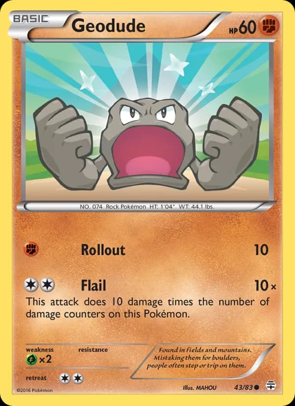 Geodude, catalogue front