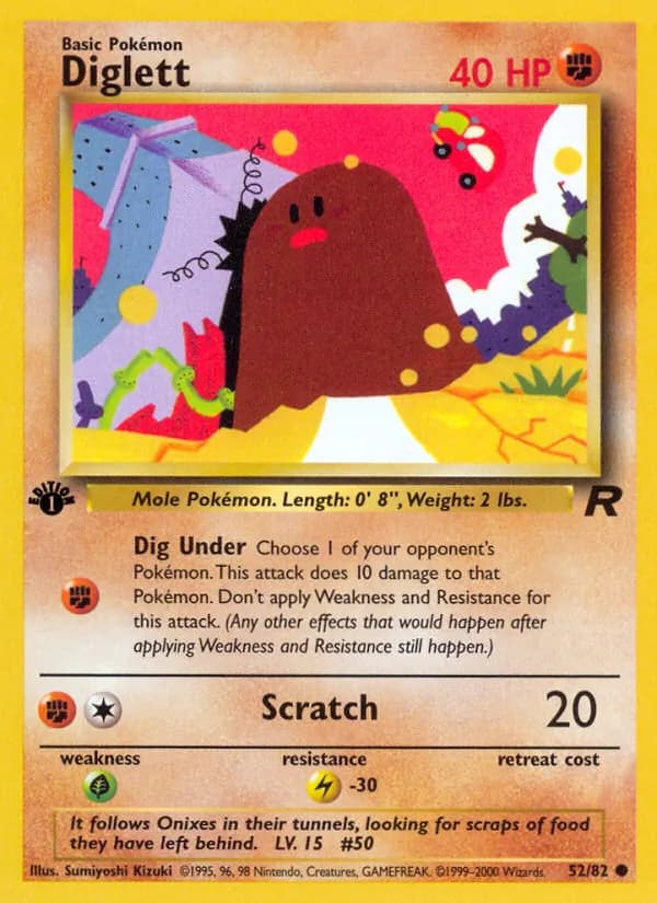 Diglett, catalogue front