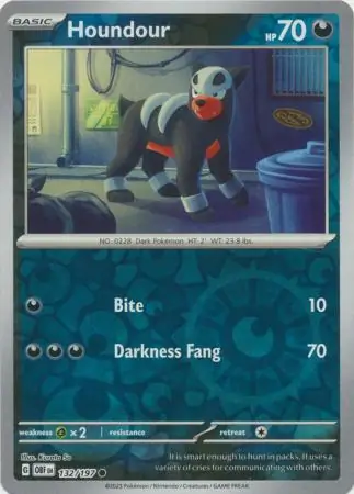 Houndour, catalogue front